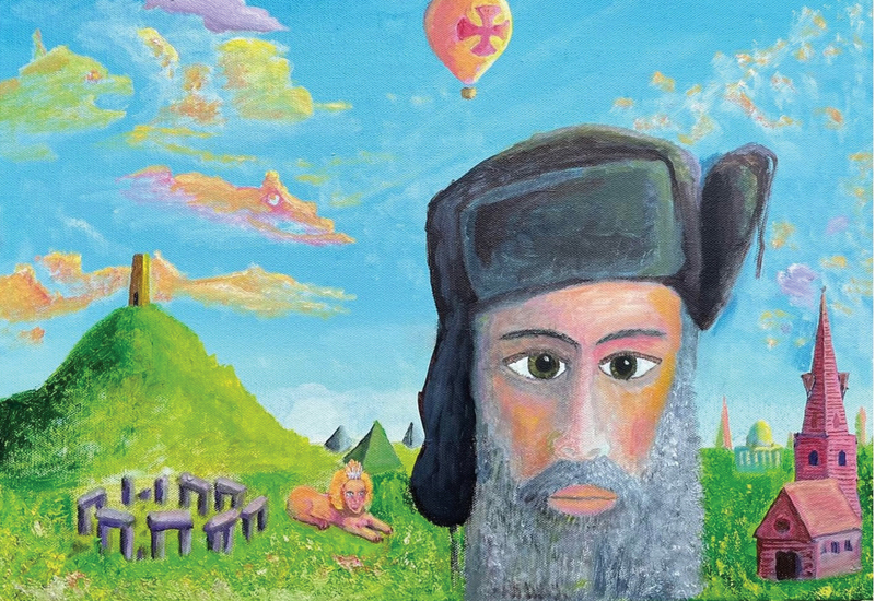 Картина Бориса Гребенщикова «Тамплиеры не проходили?». 2024. Холст, масло. Фото: instagram.com/bgrebenshikov_art